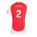 Maillot de foot Arsenal William Saliba #2 Domicile vêtements Femmes 2024-25 Manches Courtes